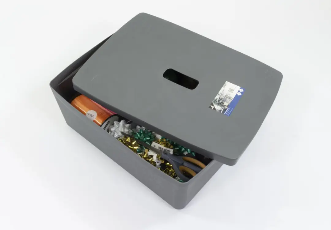 Kangaro Opbergbox 20L PP - Antraciet - afbeelding 6 van 6