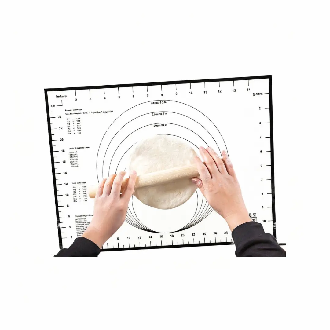 Zenker Smart Pastry Siliconen Bakmat 40x30cm - Wit/Zwart