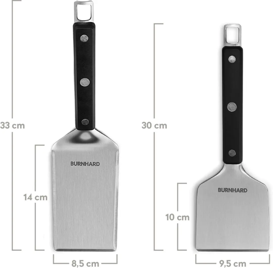 Burnhard Grillspatel Set 2-delig - Roestvrij staal - FRED