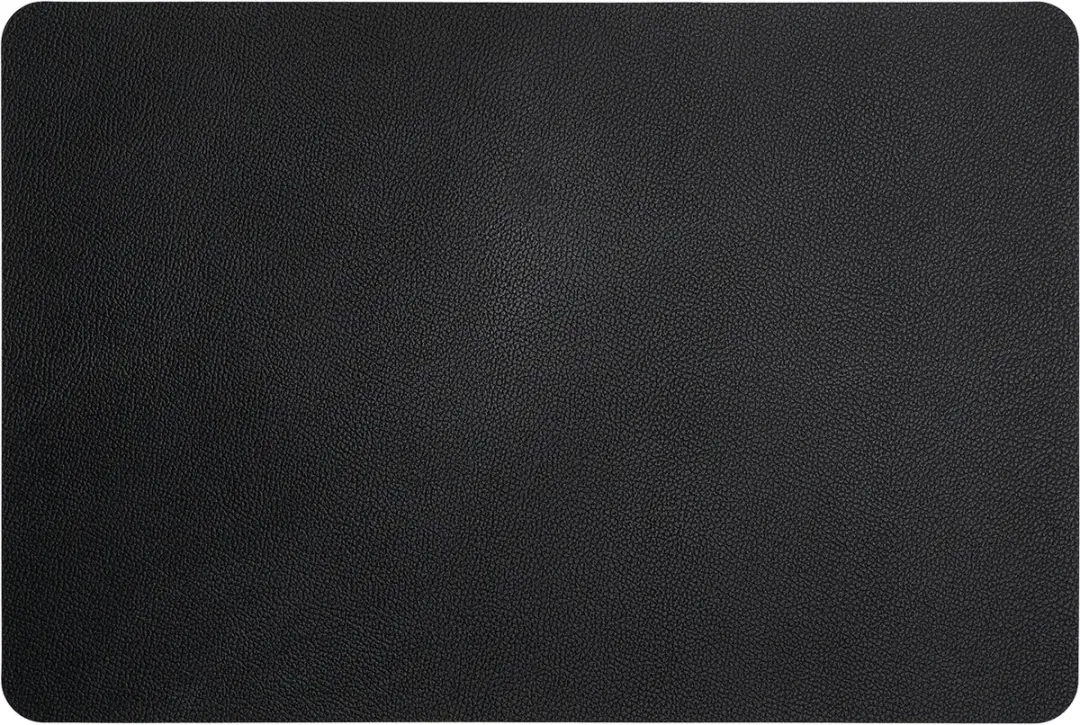 Kade 171 Placemats Lederlook 6 Stuks 45x30cm - Zwart/Bruin