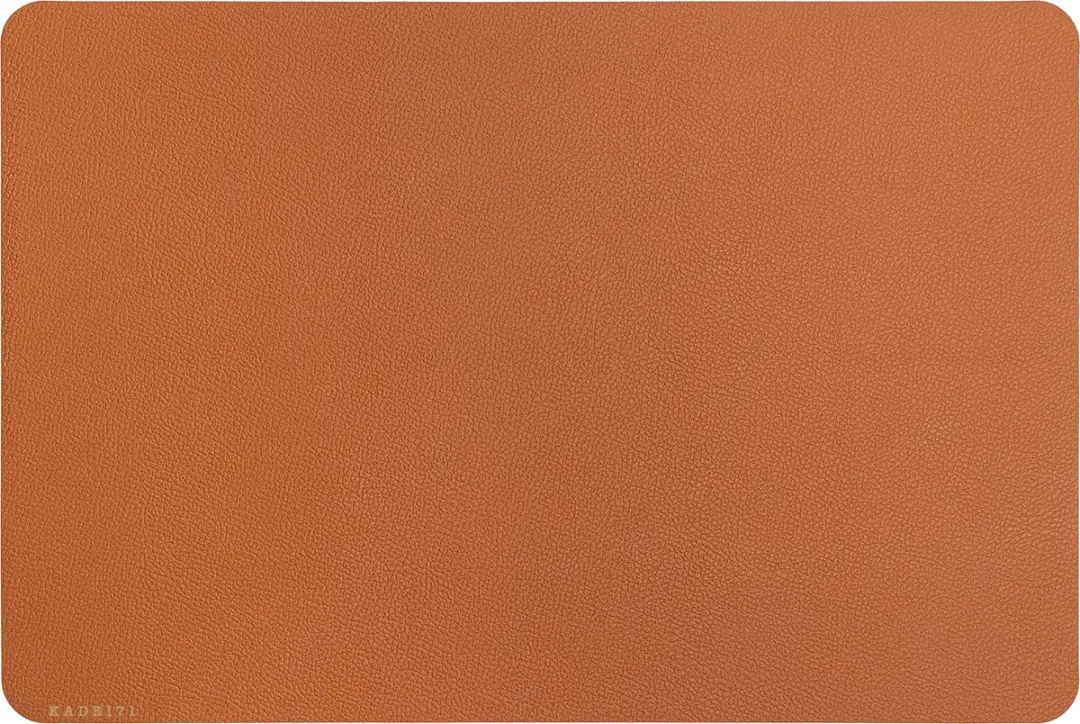 Kade 171 Placemats Lederlook 6 Stuks 45x30cm - Zwart/Bruin