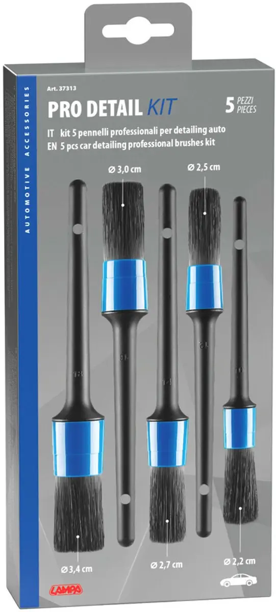 Lampa Borstel Set 5-delig - Blauw - afbeelding 6 van 6
