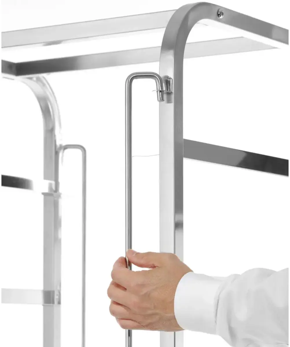 HENDI 810583 Afwaskorven Trolley - 7 Lagen - 500x500mm - RVS