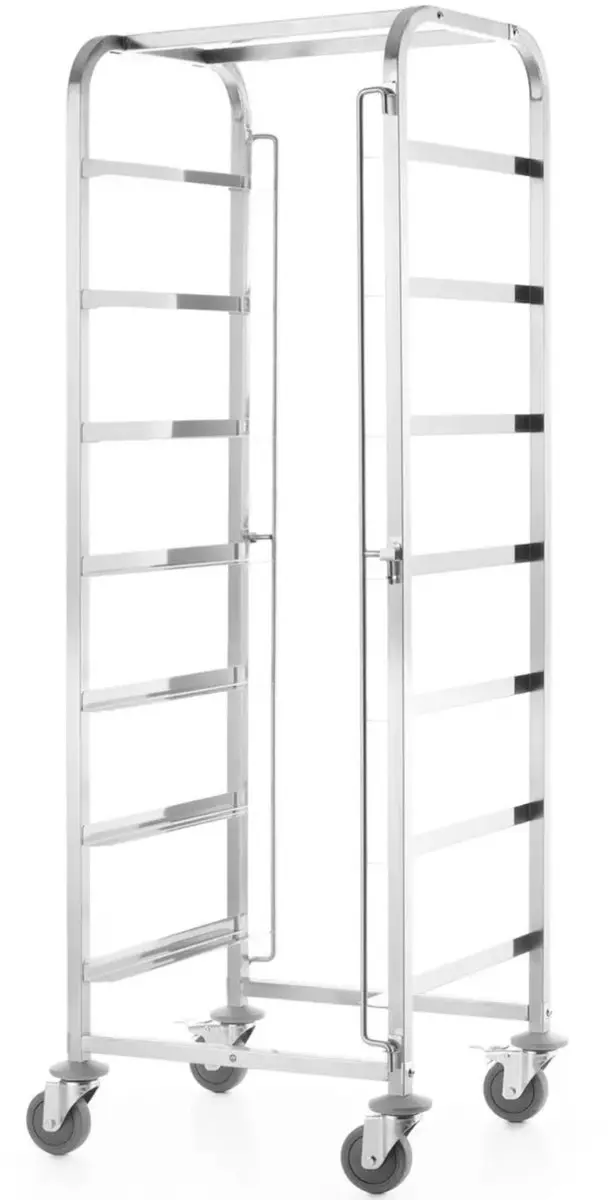 HENDI 810583 Afwaskorven Trolley - 7 Lagen - 500x500mm - RVS