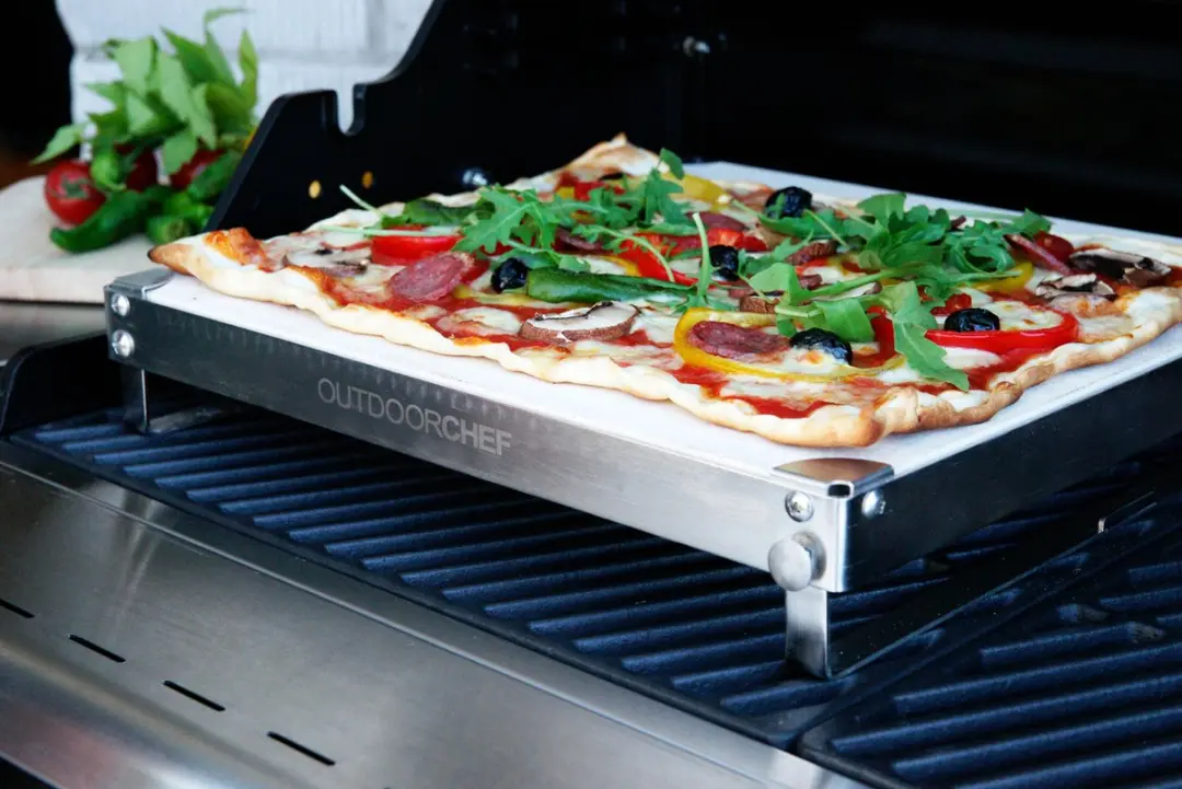 OutdoorChef DualChef Pizzasteen 37cm - Beige