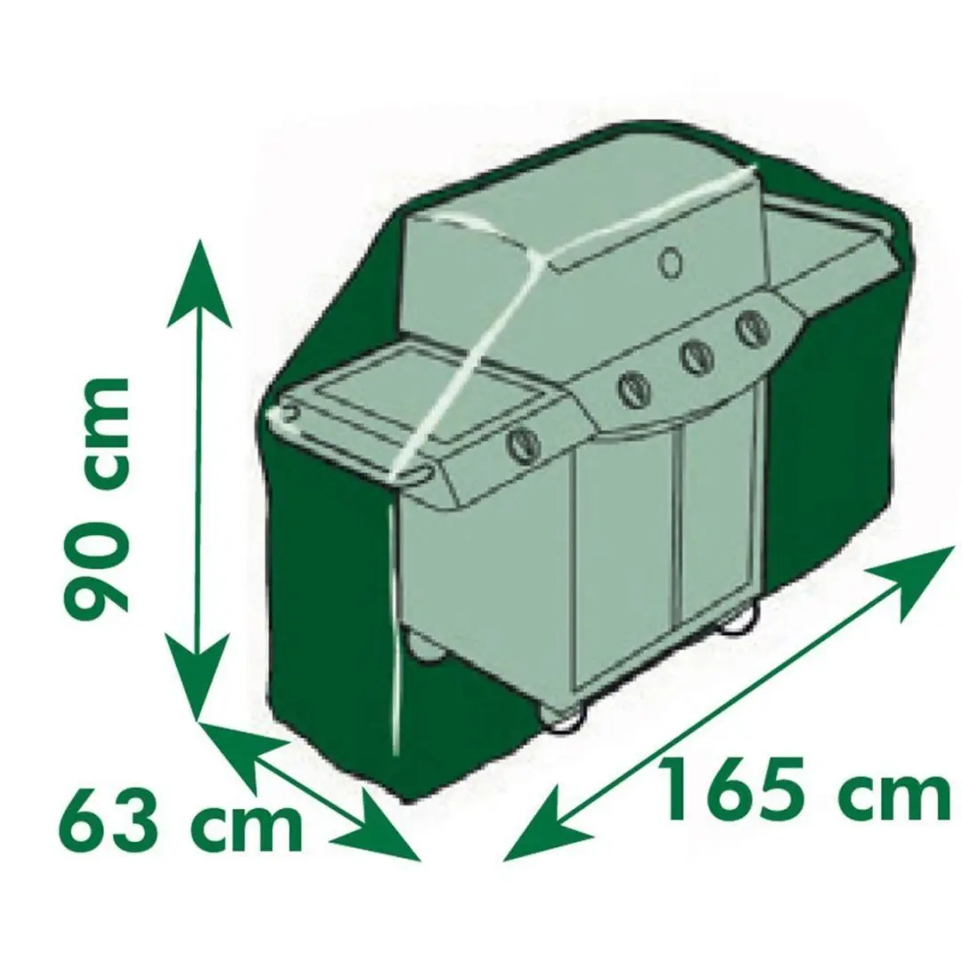 Nature Tuinmeubelhoes Gasbarbecue 6031605 - 90x165x63cm Grijs
