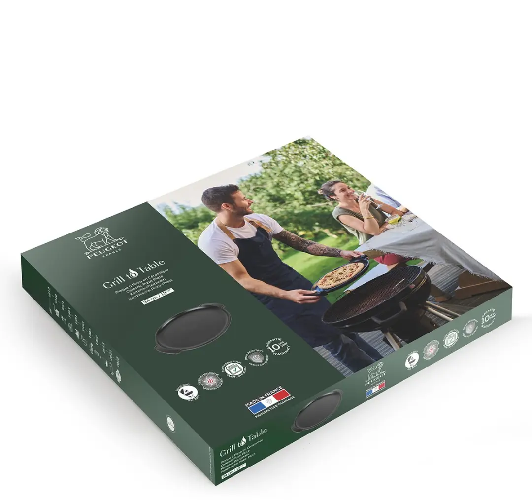 Peugeot Grill to Table Pizzaschotel 34cm - Zwart