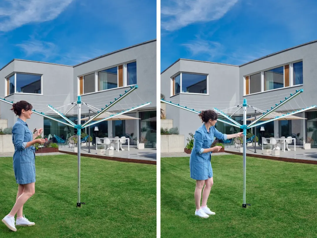 Leifheit Linomatic 500 Easy Droogmolen 50m - Turquoise