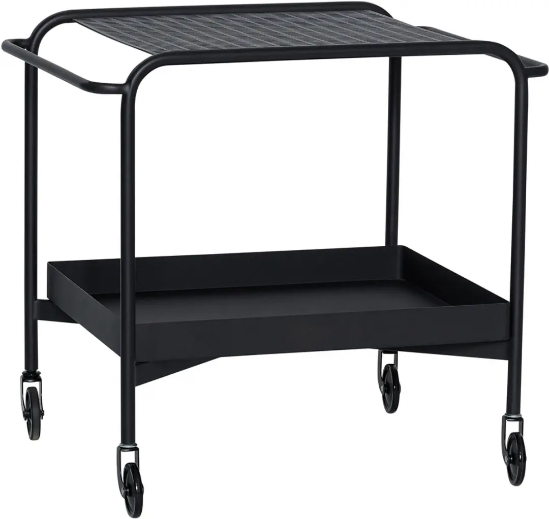 Hübsch trolley Push Zwart
