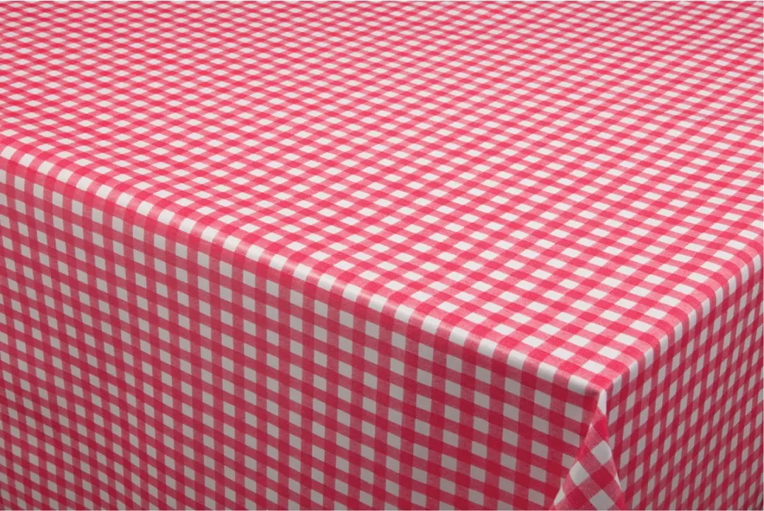 Bellatio Design Tafelzeil Boerenruit Rood/Wit 140x300cm