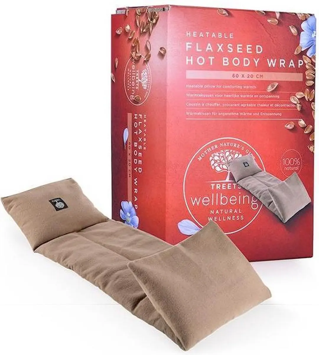 Treets Hot Body Wrap Verwarmbaar Kussen - Taupe