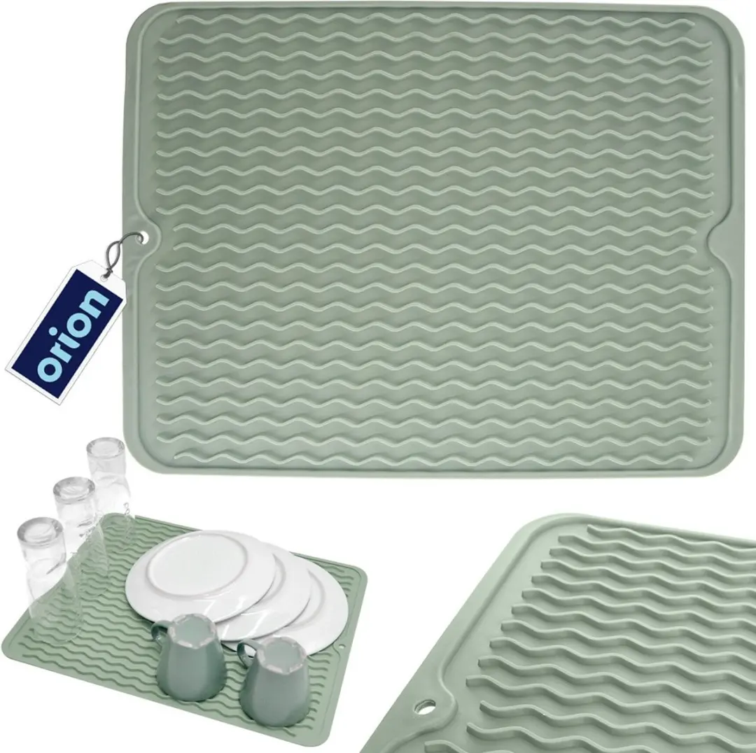 Orion Vaatdroogmat Rubber Groen 40x30,5cm