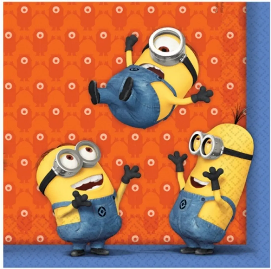 Minions Thema Feest Servetten 33x33cm