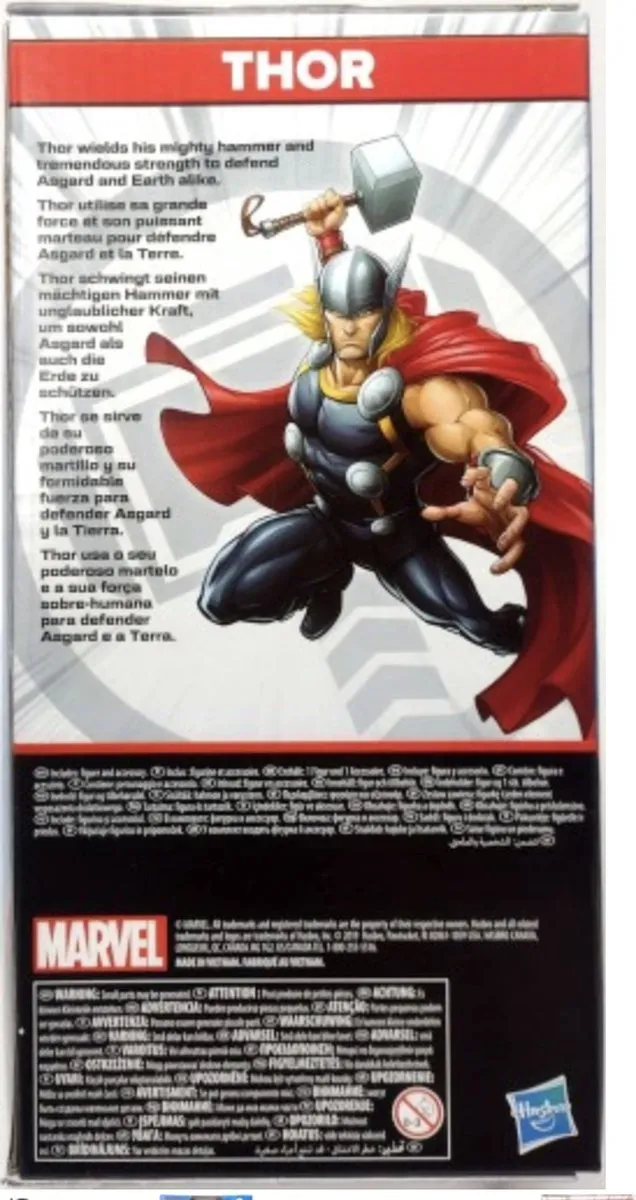 Hasbro Thor Actiefiguur Marvel Avengers V3625C - 24cm - Rood/Wit/Blauw - afbeelding 2 van 6