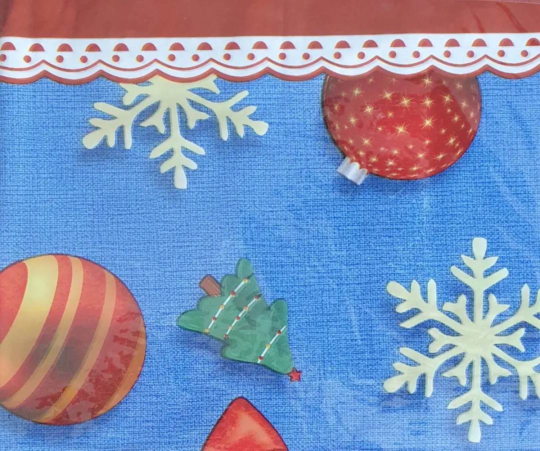 Villa Volance Kersttafelkleed 200x140cm - Blauw Rood Groen