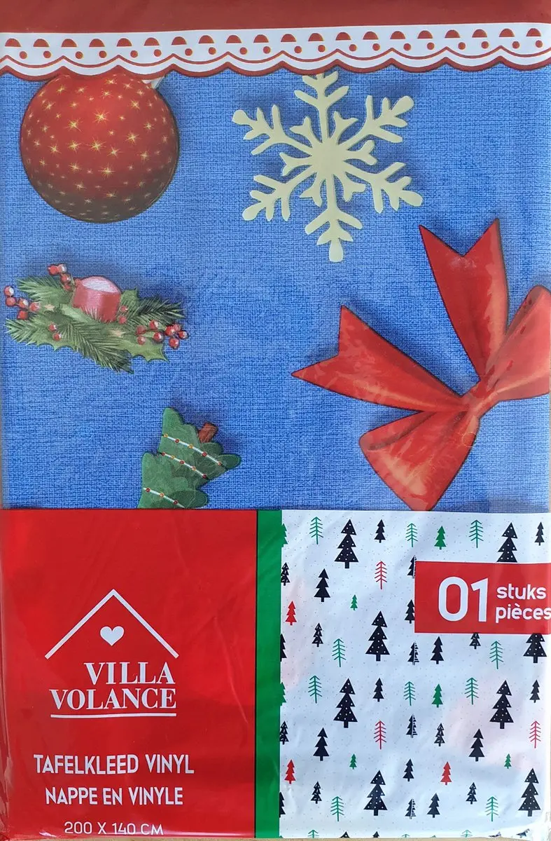 Villa Volance Kersttafelkleed 200x140cm