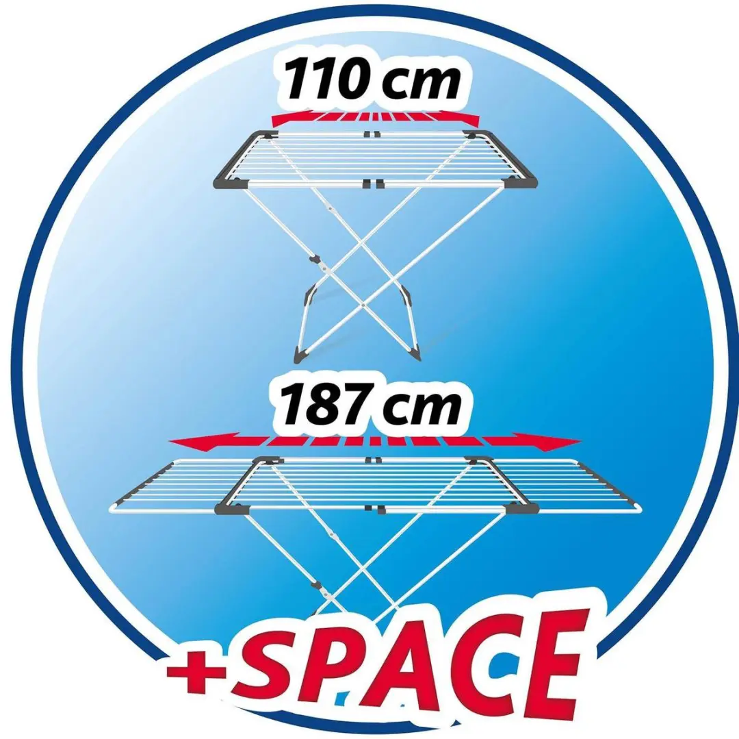 Vileda Surprise Droogrek 20m - X-onderstel - MPN 157235 - afbeelding 6 van 6