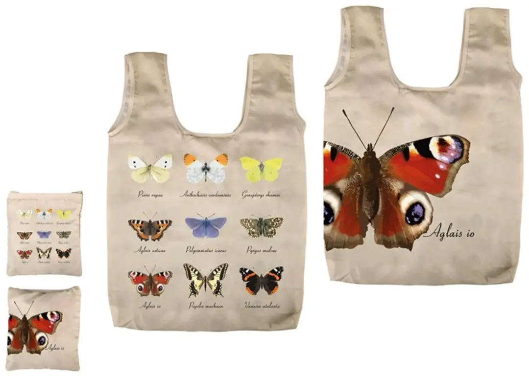 Esschert Design Opvouwbare tas vlinders