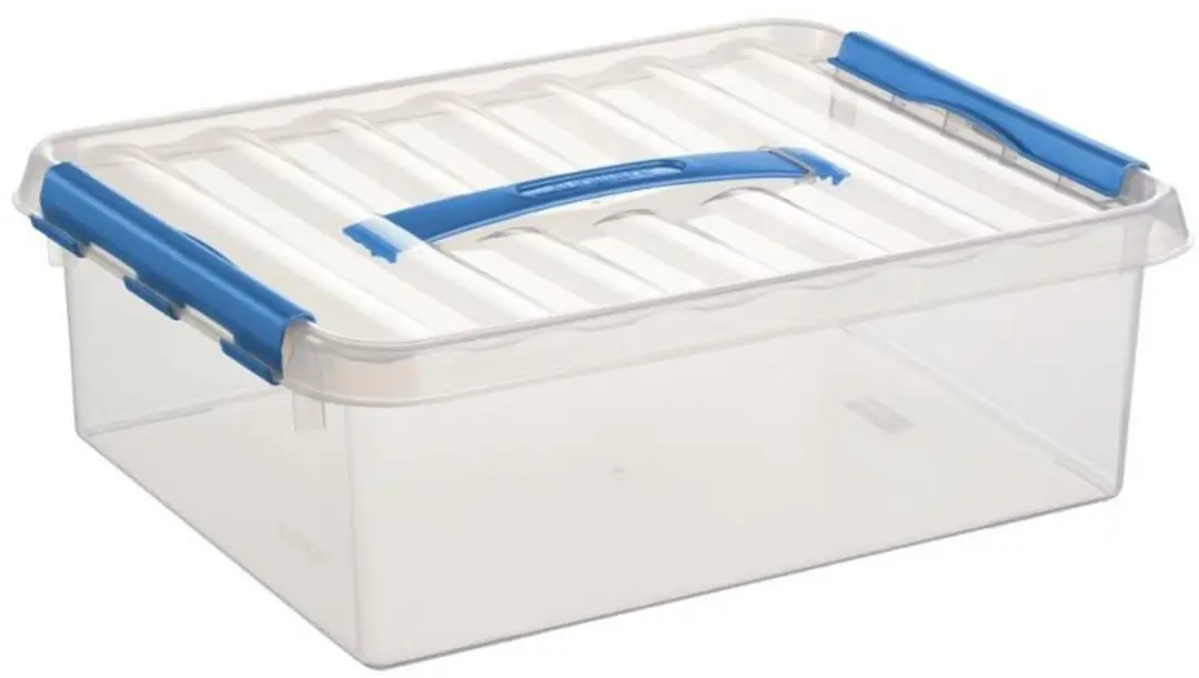 Sunware Q-Line Opbergboxen Set 3 Stuks - 6/9/12L - Blauw