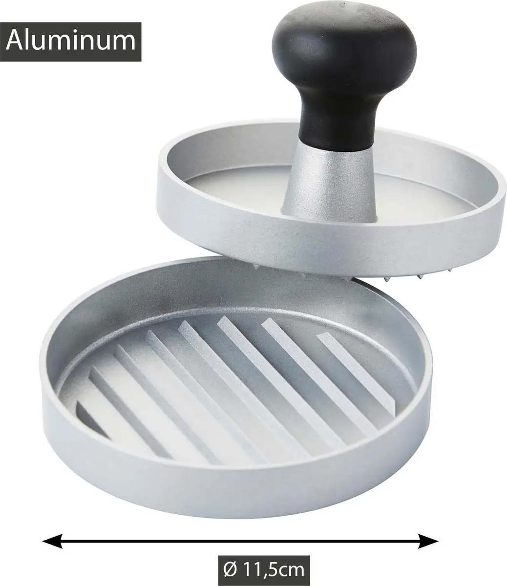 Barbecook Hamburgerpers Aluminium ø11.5cm - Grijs