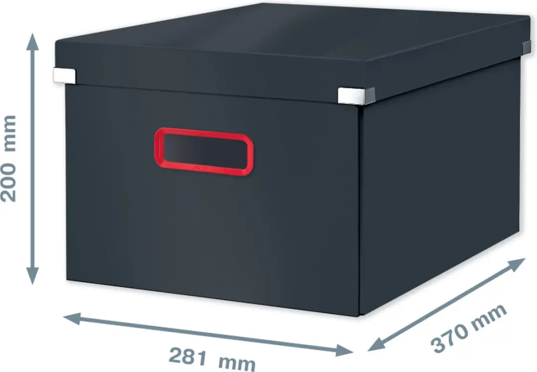 Leitz Cosy Click & Store A4 Opbergdoos 16L - Fluweel Grijs