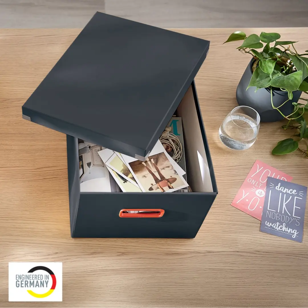 Leitz Cosy Click & Store A4 Opbergdoos 16L - Fluweel Grijs