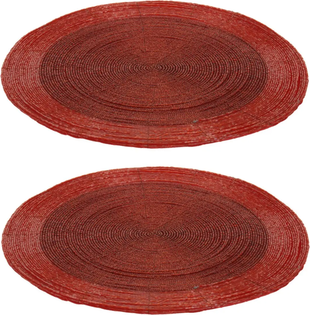 Excellent Houseware Rond Placemat 35cm - Rood