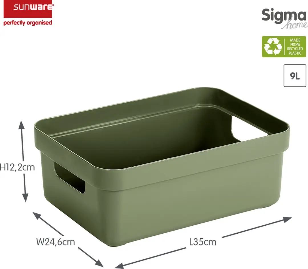 Sunware Sigma Home Opbergbox 9L - Donkergroen