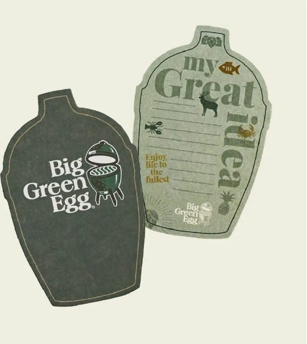 Big Green Egg Bierviltjes - 100 Stuks - Groen