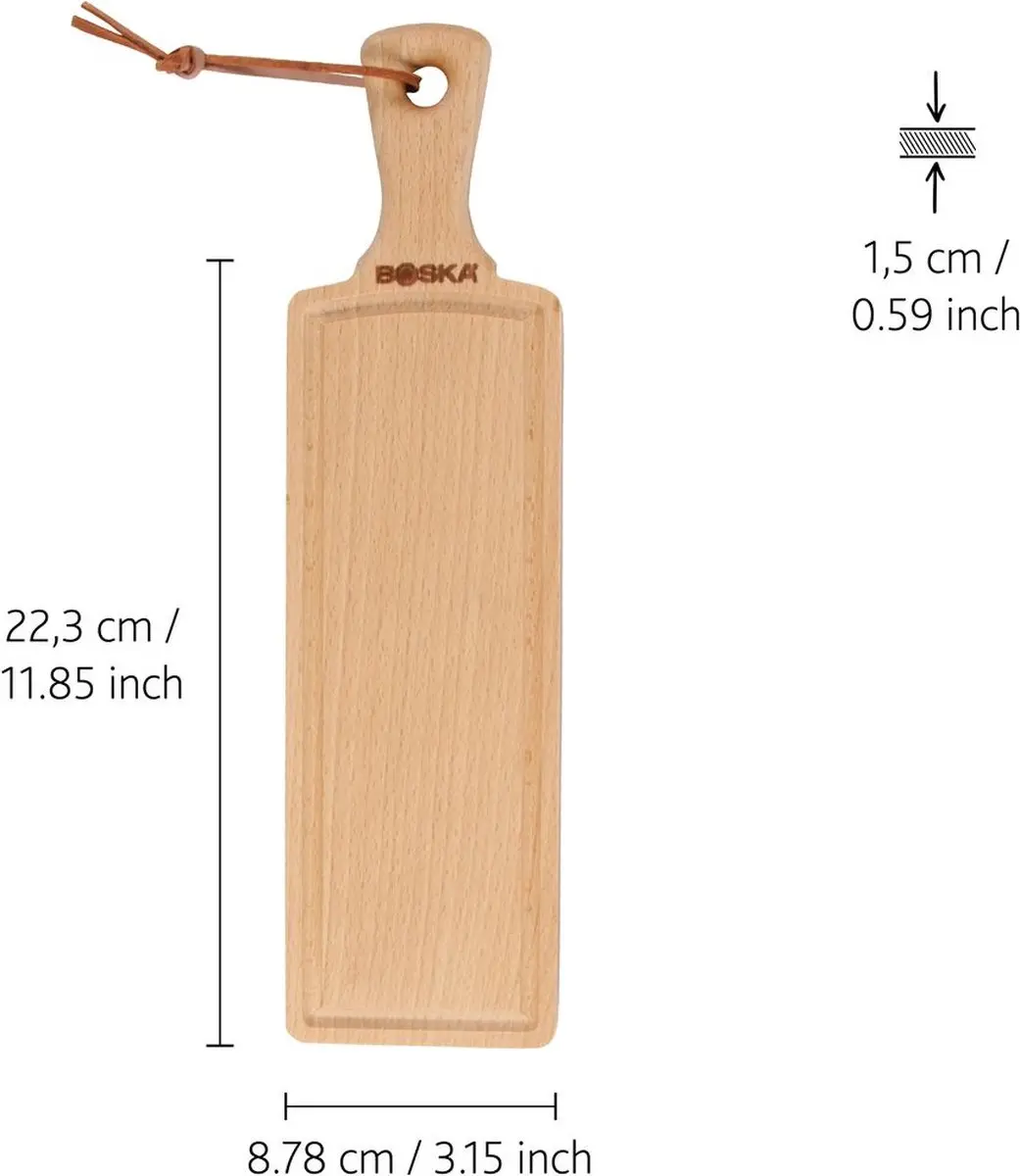 Boska Serveerplank Amigo Small Borrelplank Beukenhout - 22,3 cm