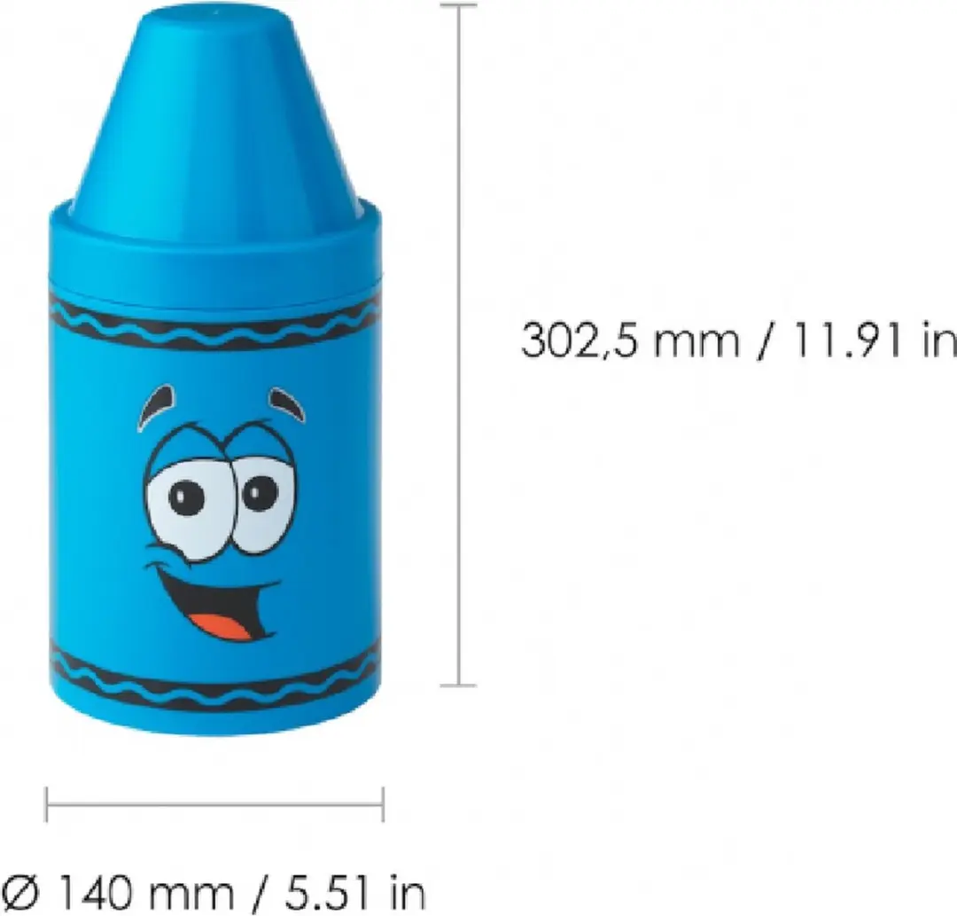 Crayola Opbergset Potlood/Kleurpotlood 2-delig - Blauw/Rood