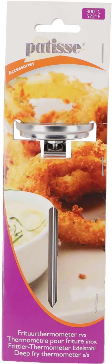 Patisse Frituurthermometer RVS - 300°C - Blauw
