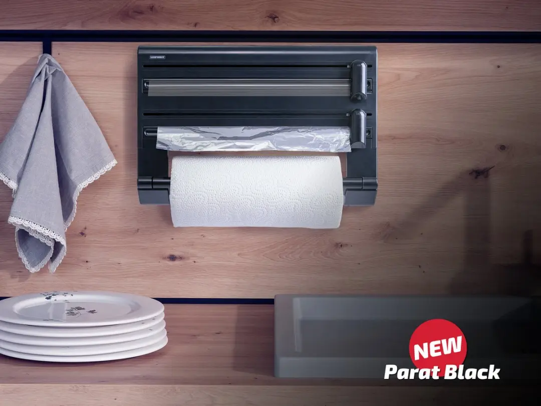 Leifheit Parat Black Rollenhouder - Zwart