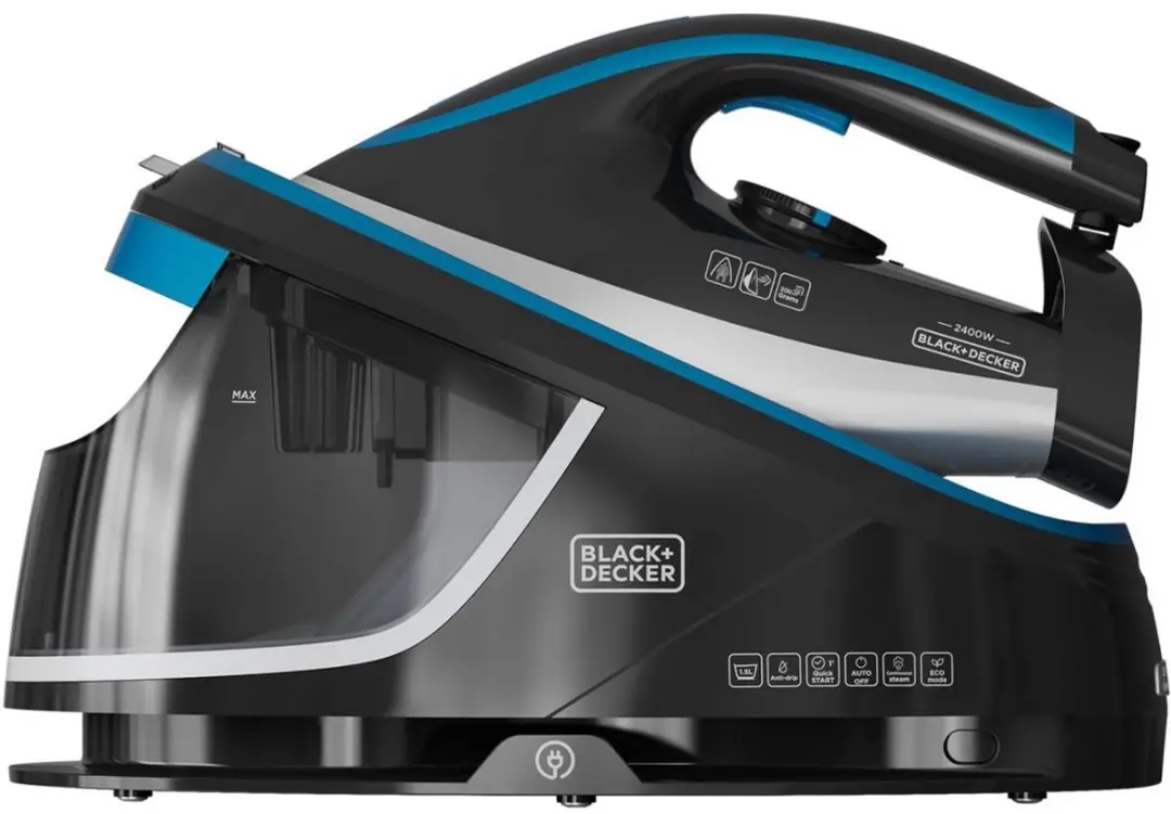 BLACK+DECKER BXSS2401E Stoomgenerator 3bar 120g/min - Zwart/Blauw