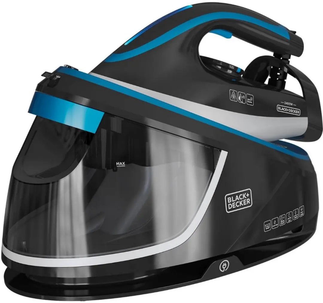 BLACK+DECKER BXSS2401E Stoomgenerator 3bar 120g/min - Zwart/Blauw