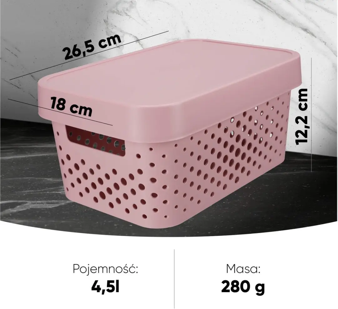 Curver Infinity Opengewerkte Container 4.5L - Roze - afbeelding 6 van 6