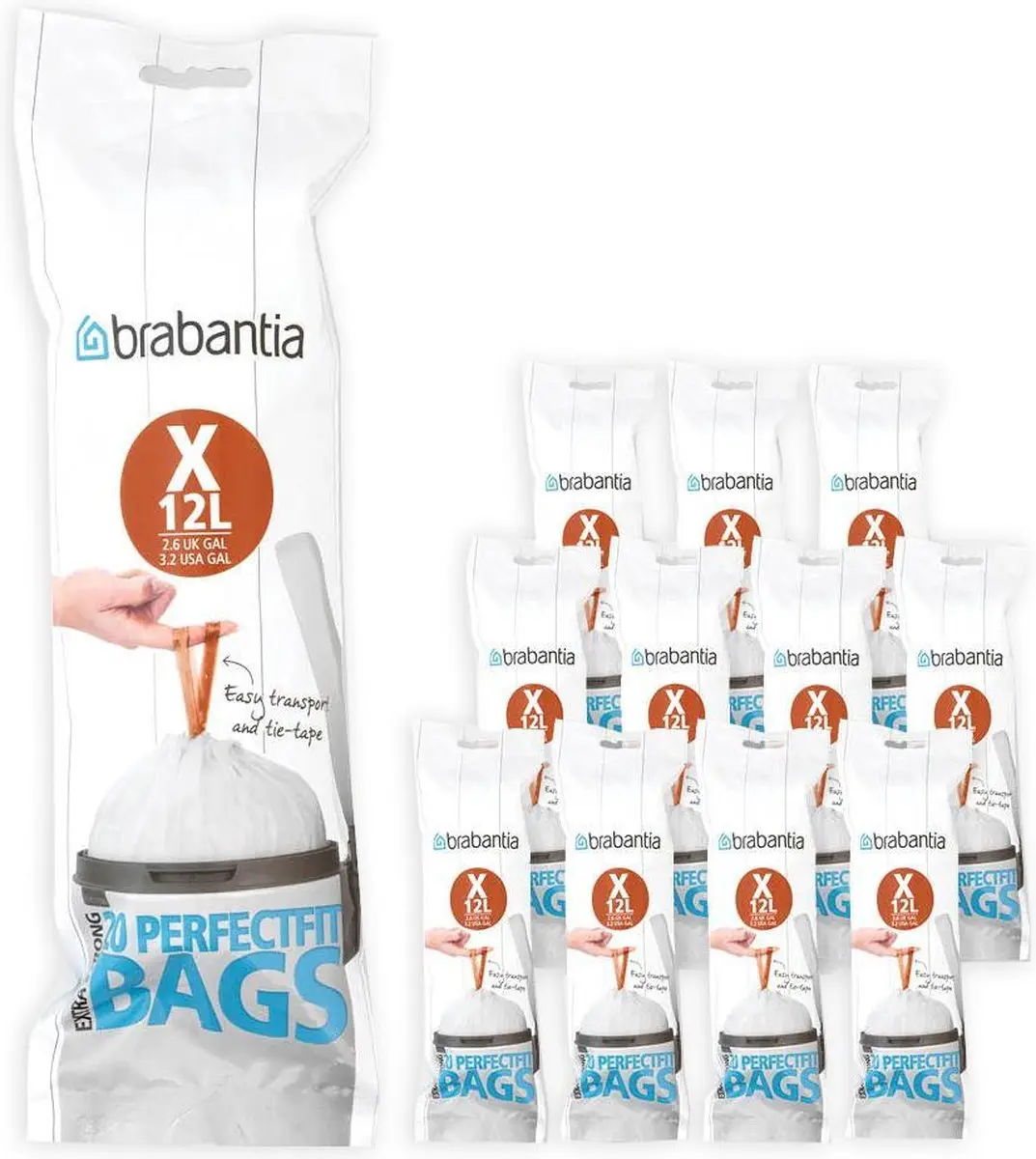 Brabantia PerfectFit Vuilniszakken 12L