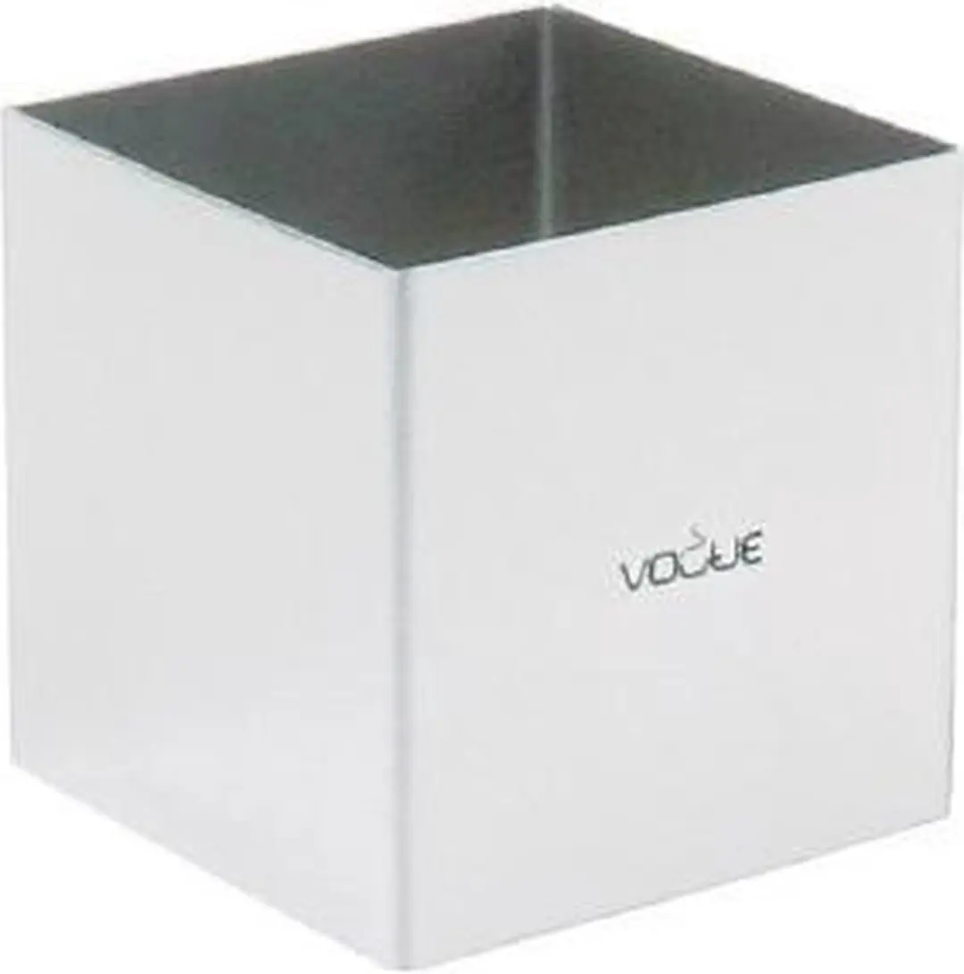 Vogue Vierkante Moussering 6x6x6cm - Zilver