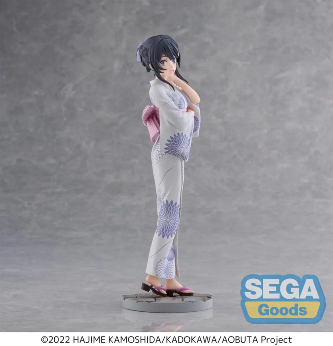 Sega Rascal Does Not Dream of Bunny Girl Senpai Mai Sakurajima Yukata PVC Statue 22cm - Wit/Paars