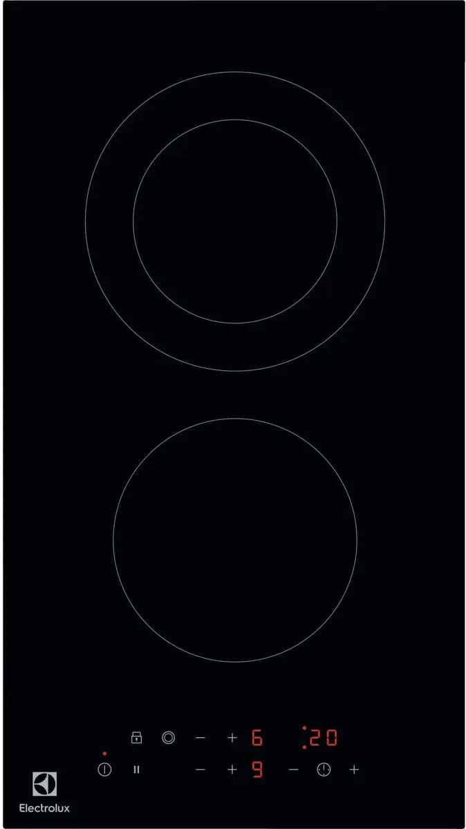 Electrolux LHR3233CK Keramische Kookplaat 30cm - 2 Branders - Zwart