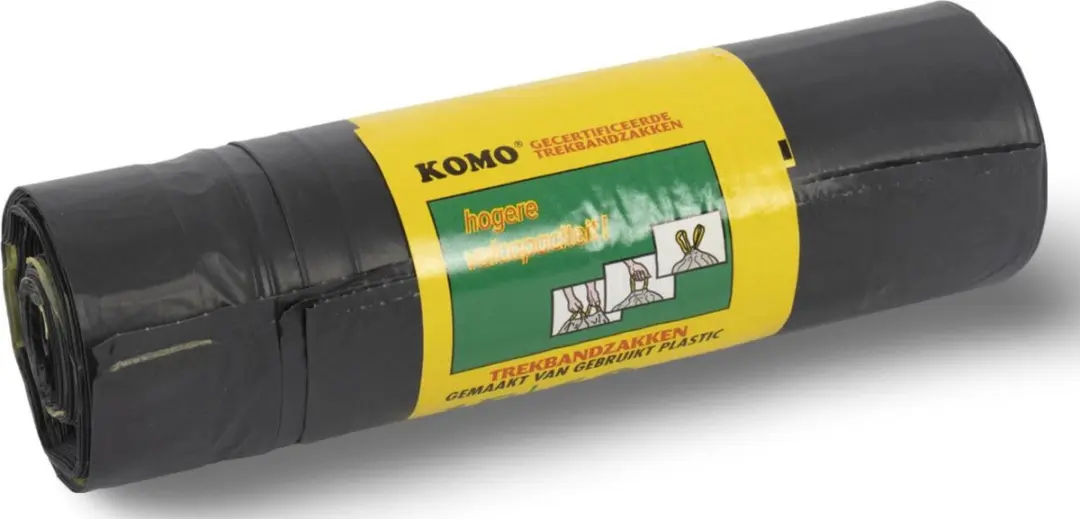 KOMO Afvalzakken 60L - 15 Stuks - Grijs