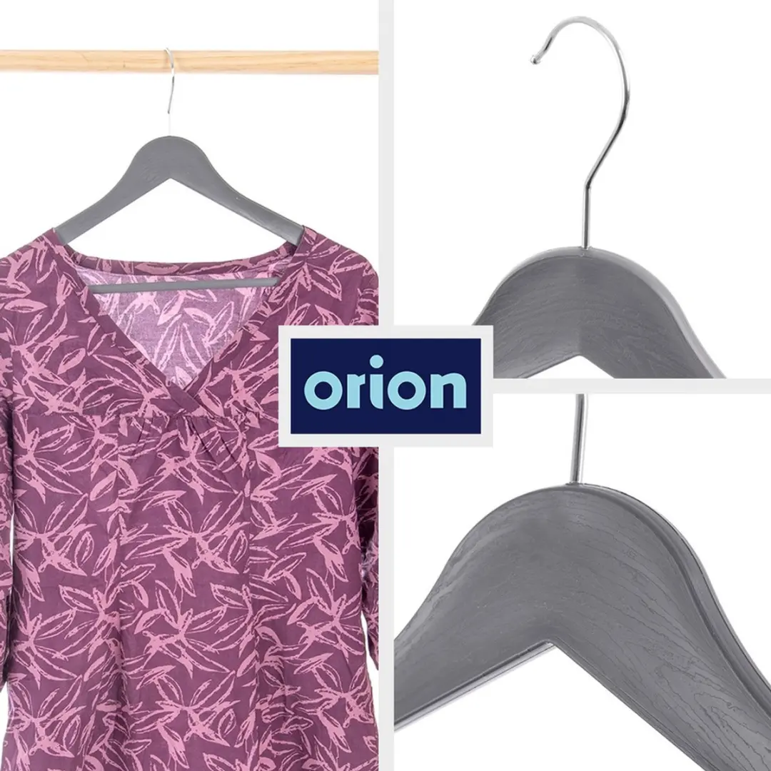 Orion Kledinghangerset Grijs - 3 Stuks