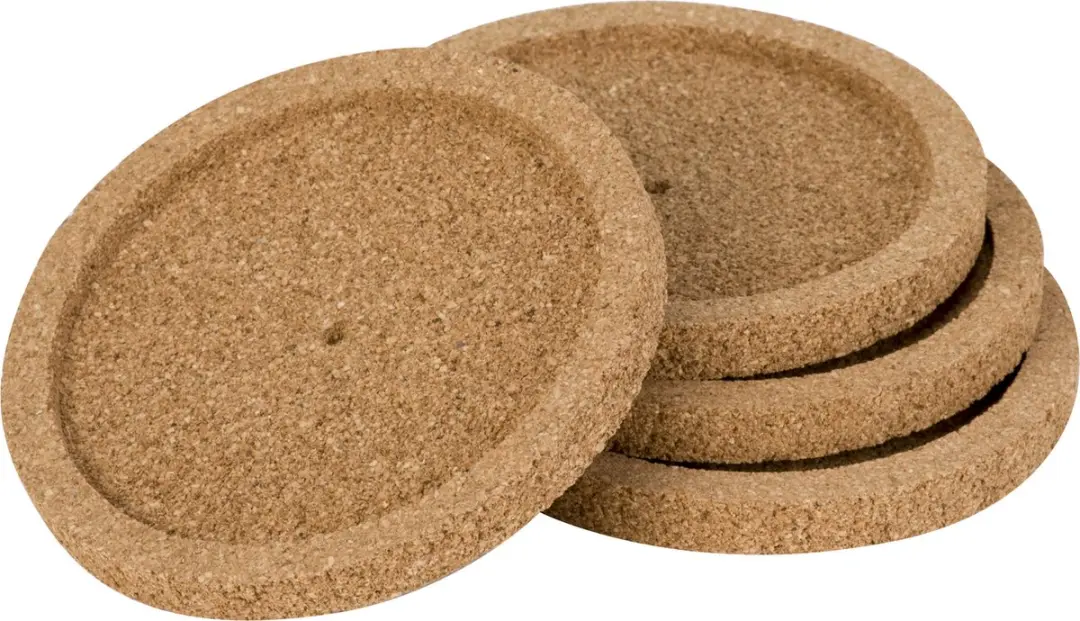 Cosy&Trendy Glazenonderzetters 8 Stuks - Bruin - Ø10,5cm