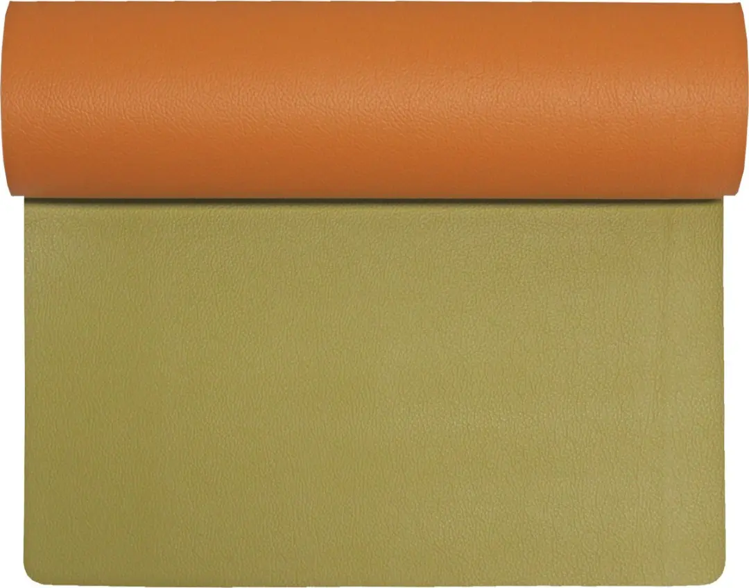 Wicotex Placemats Kunstleer Oranje/Pistache - 12 Stuks
