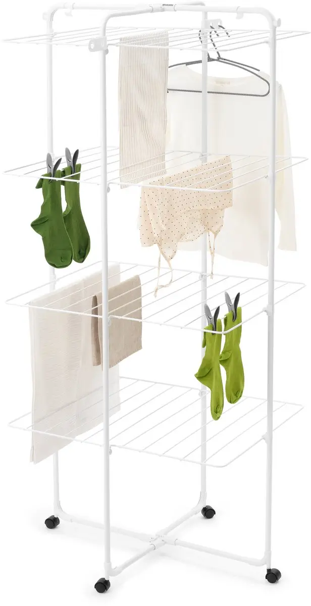 Brabantia HangOn Droogtoren 30m - Inklapbaar - Wit