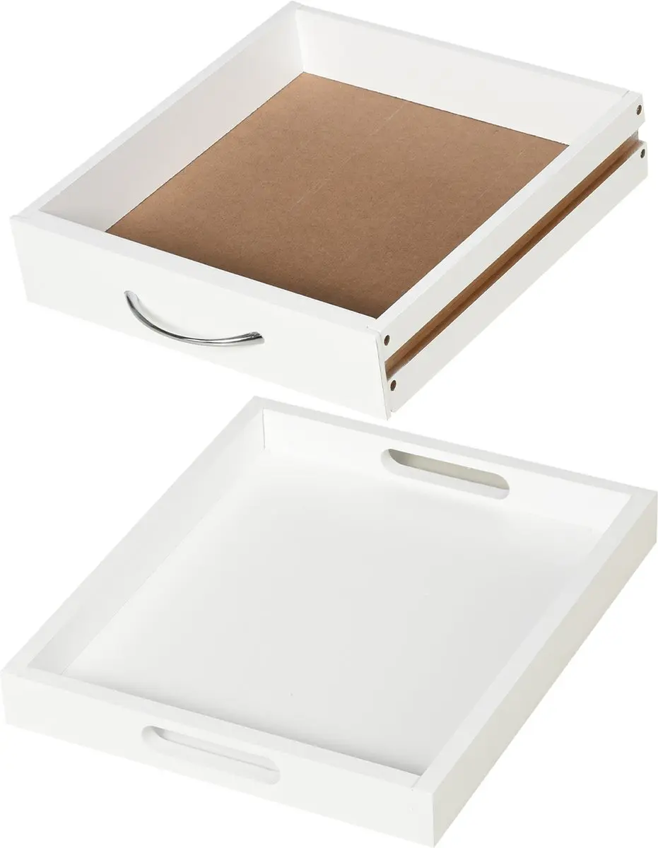 Homcom Keukentrolley 801-153WT - 37x37x76cm - Wit
