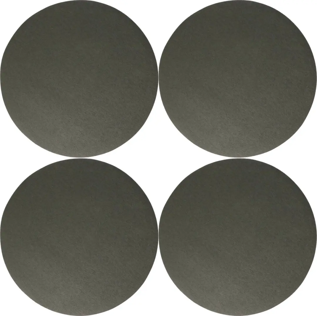 Wicotex Placemats Donker Grijs Rond 38cm
