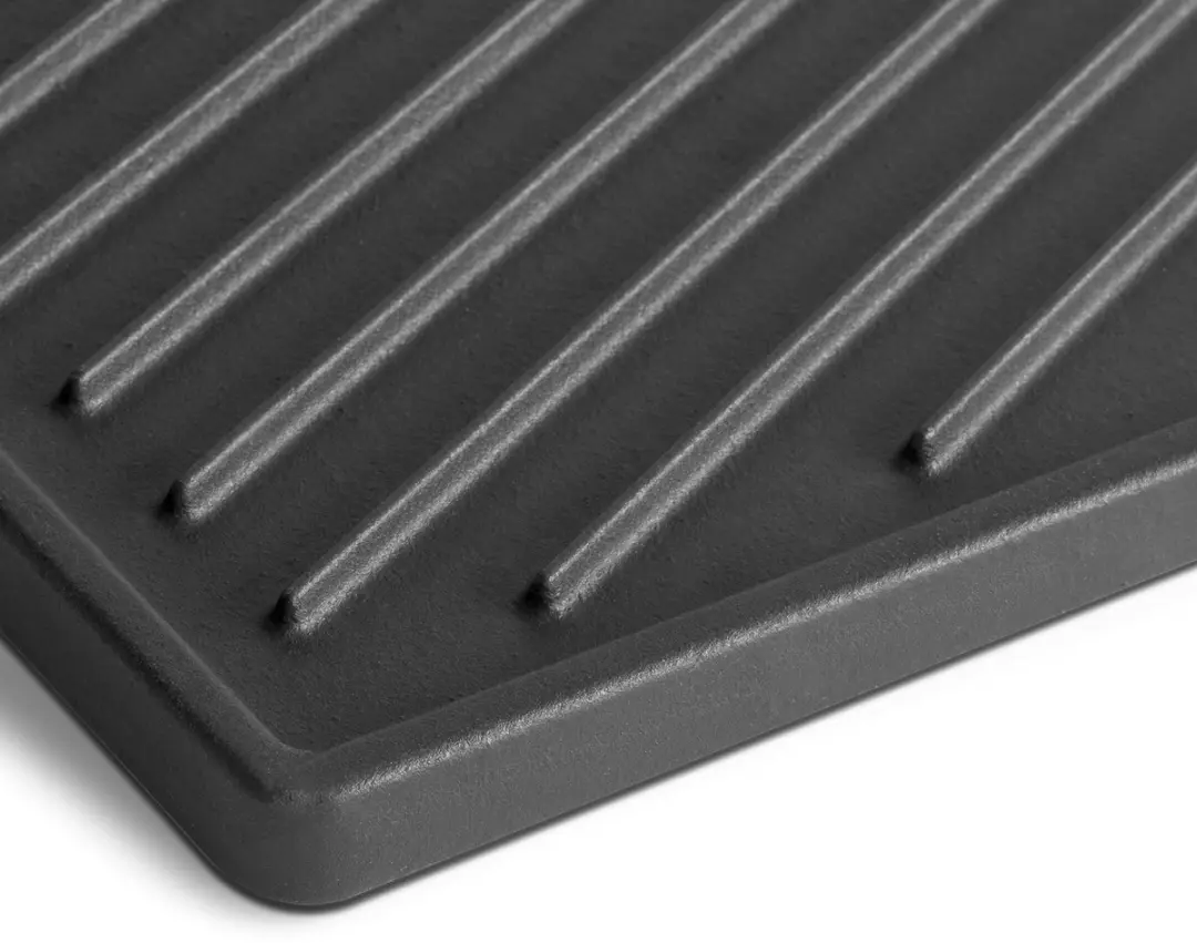 Burnhard Gietijzeren Grillplaat 943542 - Dubbelzijdig Zwart