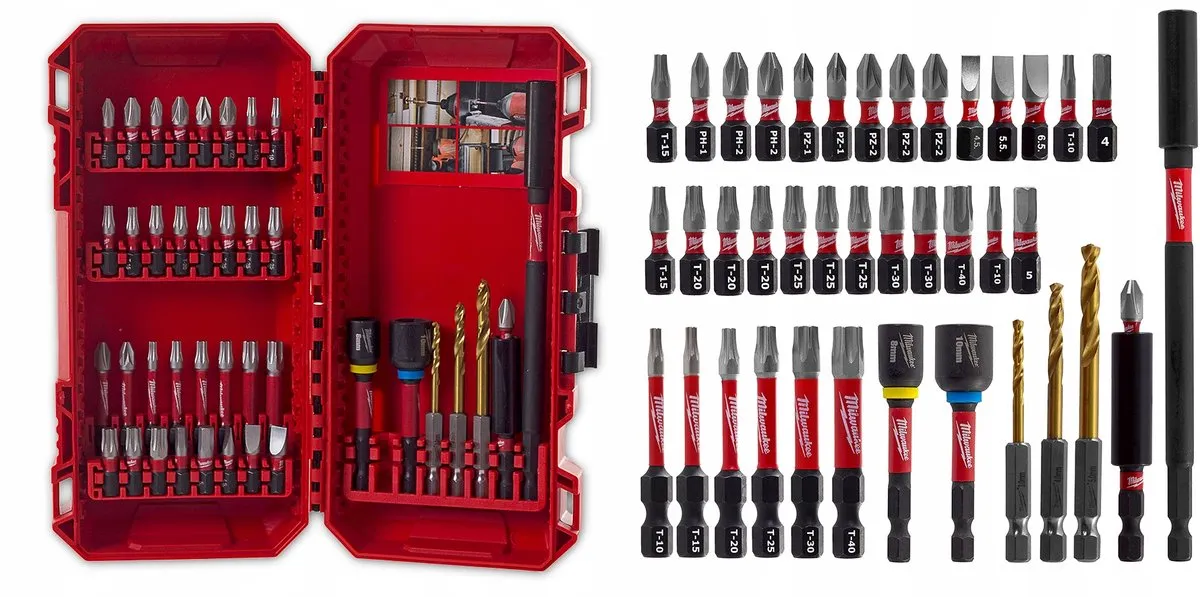 Milwaukee Shockwave Bitset 40-delig Metaal - Magnetische Houder