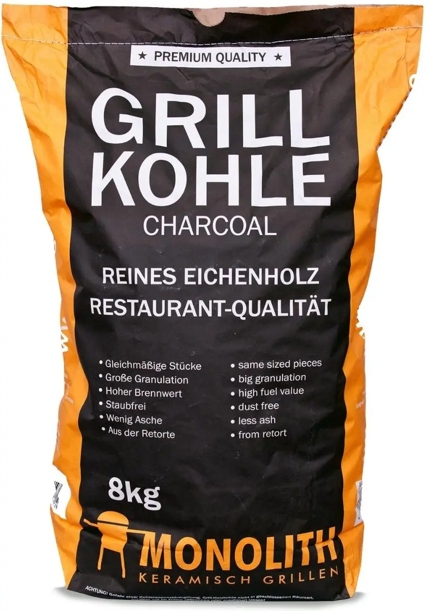 Monolith Premium Kamado Houtskool 8kg - Restaurantkwaliteit
